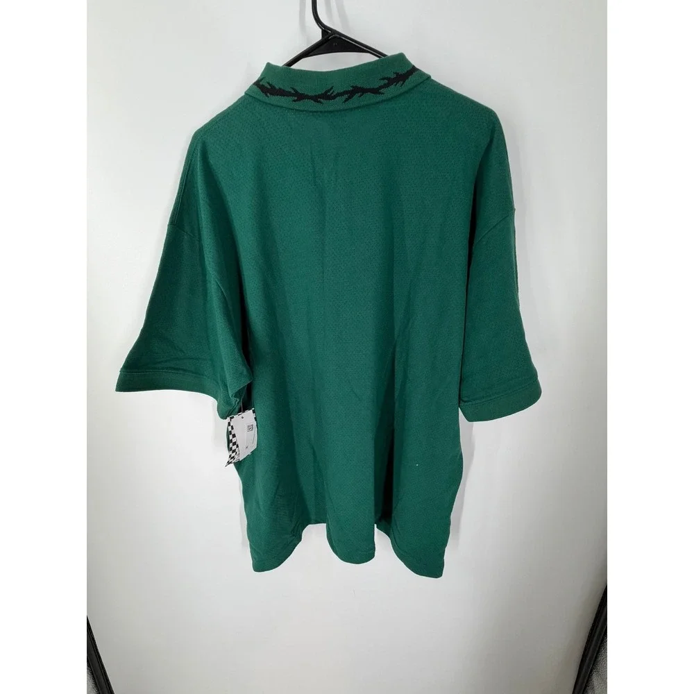 Vans Skate Mesh Polo Shirt Men Skateboarding Breathability Loose Fit Size Medium